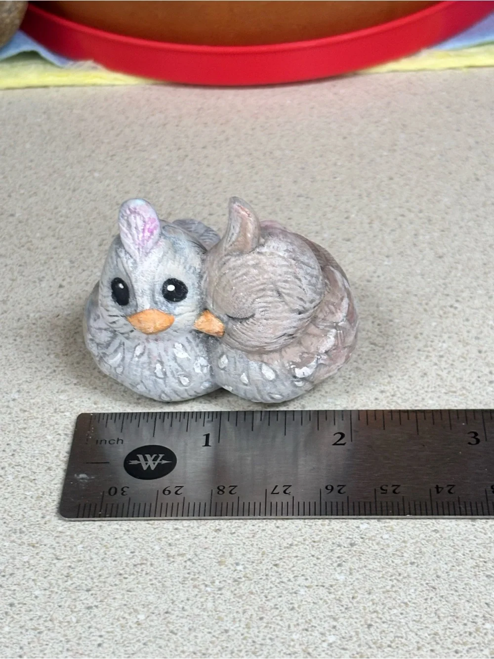 Two Ceramic Birds Figurine